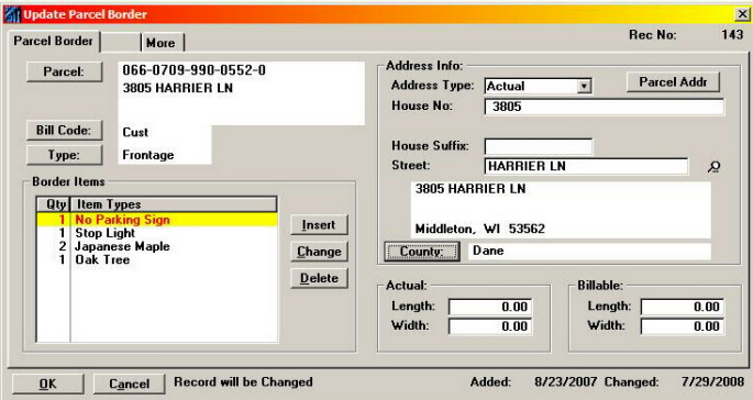 Define a Parcel Border